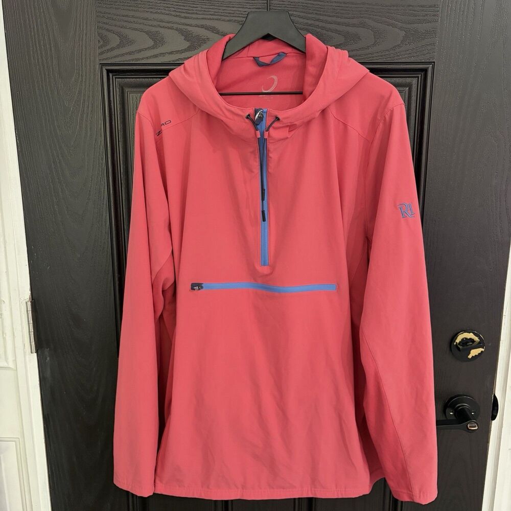 Zero Restriction Newman GolfHoodie Windbreaker Size XXL Coral